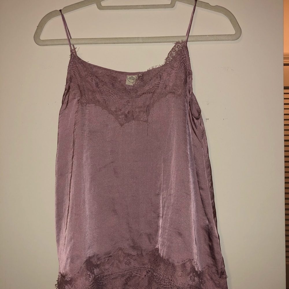 Lavender silk camisole